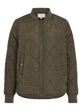 Veste bomber Vila Vitate verte pour femme