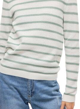 Maillot Vila Vidalo blanc et vert pour femme