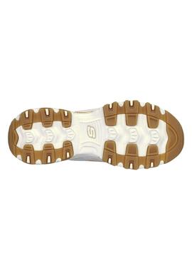Chaussures Skechers D Lites Bold beige pour femmes