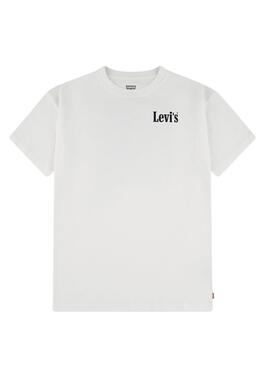 Maillot Levi's Aquatic Lounge blanc pour garçon.