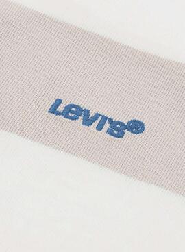 T-shirt Levi's Big Stripe beige pour enfant