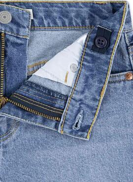 Jupe en jean Levi's A Line bleu moyen pour fille.