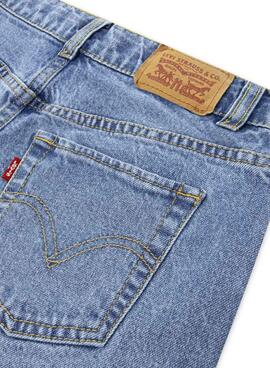 Jupe en jean Levi's A Line bleu moyen pour fille.