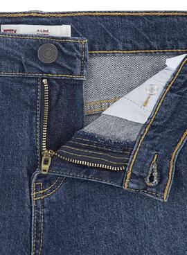 Jupe en jean bleu foncé de la marque Levi's pour fille.