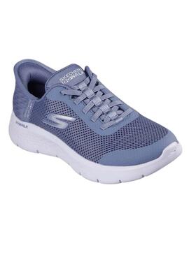 Chaussures Skechers Go Walk bleues pour femmes