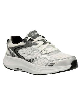 Chaussures Skechers Go Run 2.0 gris et noir pour femme.
