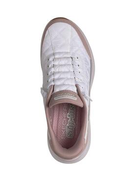 Chaussons Skechers Contour Foam Slip on lavande pour femme.