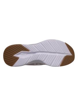 Chaussons Skechers Contour Foam Slip on lavande pour femme.