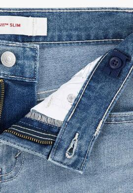 Bermuda Levis 511 Slim Fit bleu pour enfant.