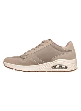 Chaussures Skechers Uno vintage beige pour femme