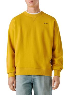 Sweat Pepe Jeans Geo jaune pour homme