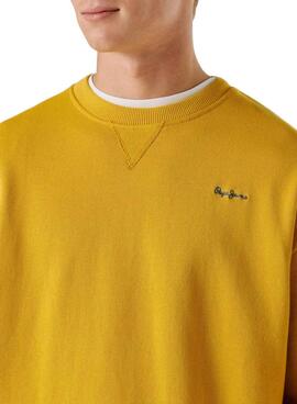 Sweat Pepe Jeans Geo jaune pour homme
