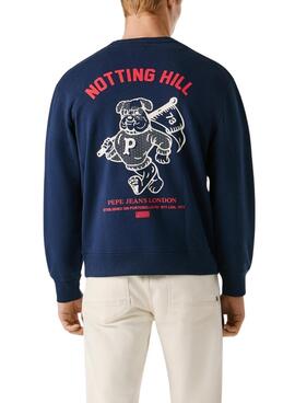 Sweatshirt Pepe Jeans Gideon bleue pour homme