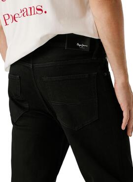 Jean noir Pepe Jeans Cash pour homme