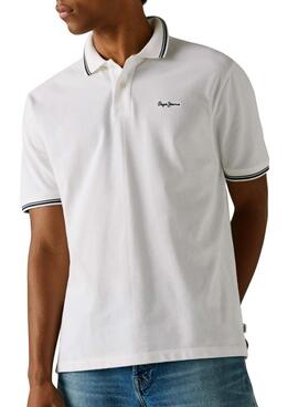 Polo Pepe Jeans Carson blanc pour homme