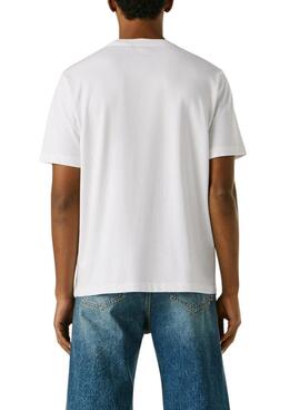 T-shirt Pepe Jeans Fantasy blanc pour homme
