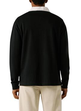 Polo Pepe Jeans Cameron noir pour homme