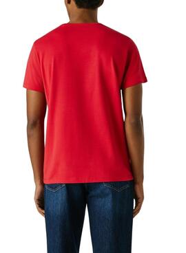 T-shirt Pepe Jeans Connor rouge pour homme