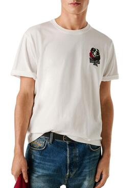Chemise Pepe Jeans Shad bulldog blanc pour homme