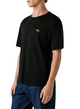 T-shirt Pepe Jeans Garret noir pour homme