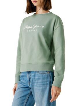 Sweatshirt Pepe Jeans Maty vert pour femme