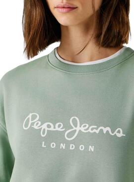 Sweatshirt Pepe Jeans Maty vert pour femme