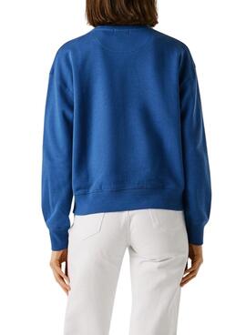Sweat Pepe Jeans Maty bleu pour femme