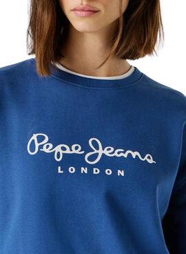 Sweat Pepe Jeans Maty bleu pour femme
