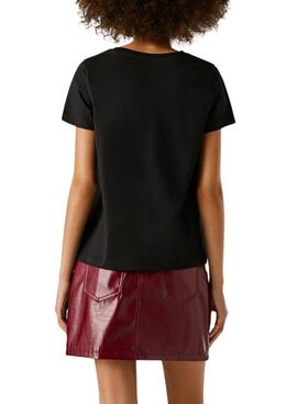 T-shirt Pepe Jeans Brady noir pour femme