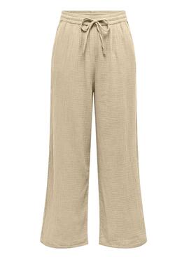 Pantalon beige pour femme Only Thyra