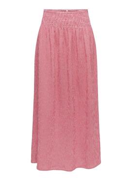 Jupe Only Celle à carreaux vichy rouge pour femme