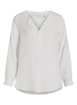 Chemise Vila Lucy blanc pour femme