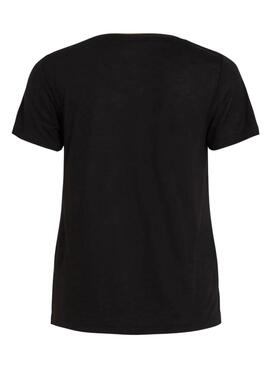 T-shirt Vila Noel noir pour femme