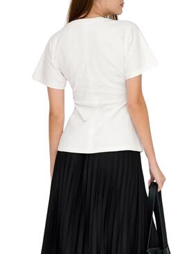 T-shirt Only Marie blanc pour femme