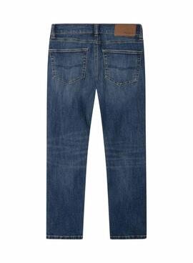 Jean Pepe Jeans Cashed Straight bleu pour garçon