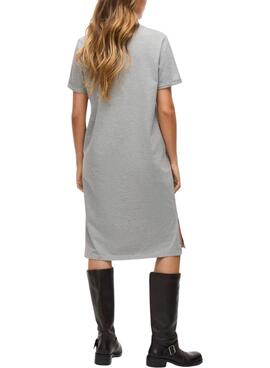 Robe Vila Nora grise pour femme