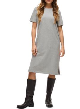 Robe Vila Nora grise pour femme