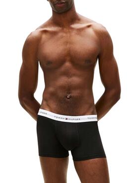 Paquet de 3 caleçons Tommy Hilfiger Trunk Signature imprimés pour homme