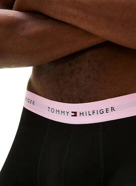 Pack de 3 boxers Tommy Hilfiger Trunk Signature negro multicolor para hombre