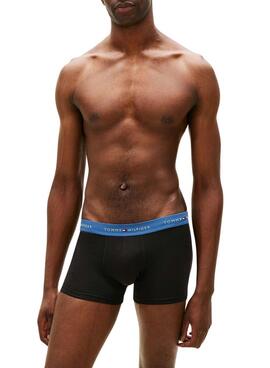 Pack de 3 boxers Tommy Hilfiger Trunk Signature negro multicolor para hombre