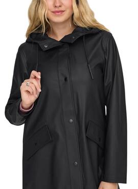 Imperméable noir Only Elisa pour femme