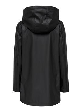 Imperméable noir Only Elisa pour femme