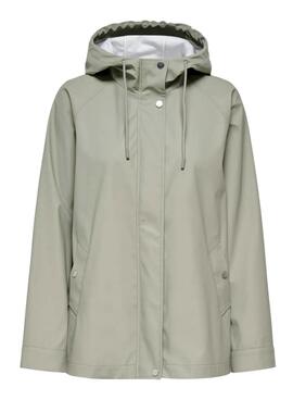 Imperméable Only Elisa vert pour femme