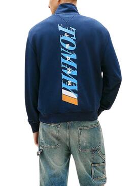 Sweatshirt Tommy Jeans LA Relaxed marine pour homme