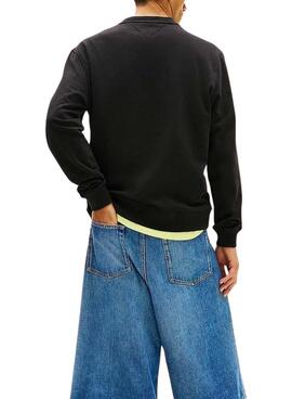 Sweat à capuche Tommy Jeans Essential DNA noir pour homme