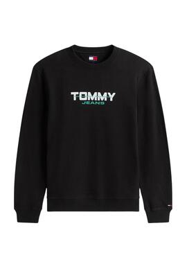 Sweat à capuche Tommy Jeans Essential DNA noir pour homme