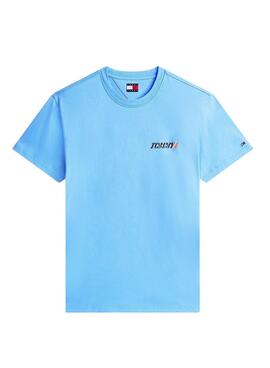 T-shirt Tommy Jeans Vintage logo bleu pour homme