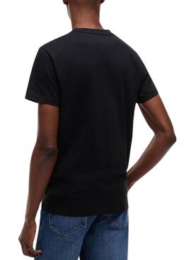 T-shirt Tommy Jeans Sign Chest Slim noir pour homme