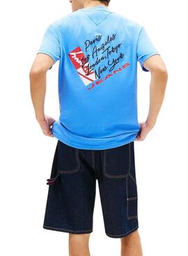 T-shirt Tommy Jeans Shift bleu pour homme