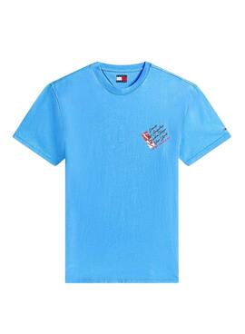 T-shirt Tommy Jeans Shift bleu pour homme